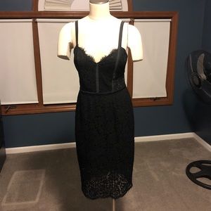 Express Black Lacy Dress